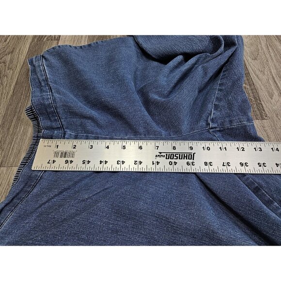 Alfred Dunner Womens 10 Blue Elastic Waist Pull On Casual Denim Soft - Picture 9 of 10